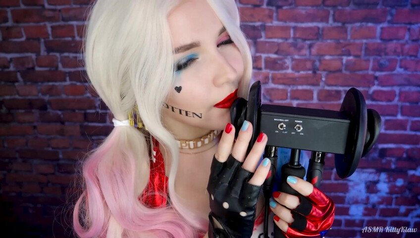 Kitty Klaw ASMR - Harley Quinn Licking & Mouth sounds