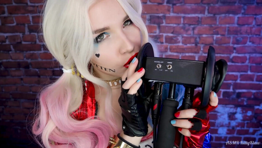 Kitty Klaw ASMR - Harley Quinn Licking & Mouth sounds