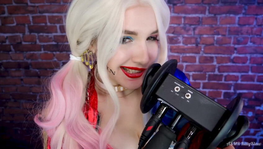 Kitty Klaw ASMR - Harley Quinn Licking & Mouth sounds