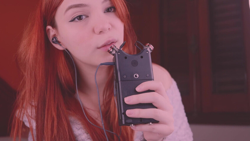 Maimy ASMR Patreon - Brain Eating on Tascam
