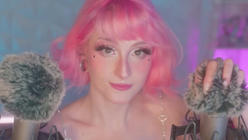 Mewlies ASMR - (Hyper Satisfying) Breathy Inaudibles & Fluffy Ear Attention