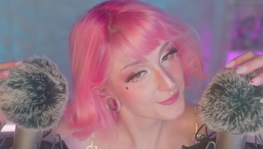 Mewlies ASMR - (Hyper Satisfying) Breathy Inaudibles & Fluffy Ear Attention