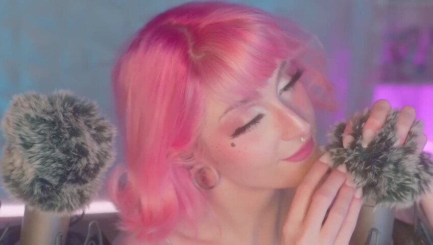 Mewlies ASMR - (Hyper Satisfying) Breathy Inaudibles & Fluffy Ear Attention