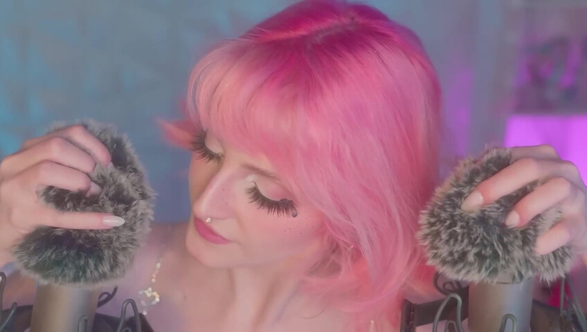 Mewlies ASMR - (Hyper Satisfying) Breathy Inaudibles & Fluffy Ear Attention