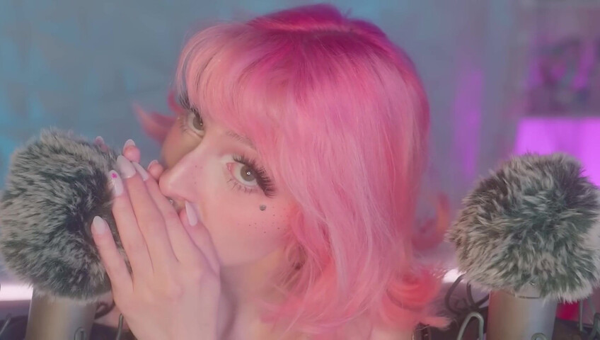 Mewlies ASMR - (Hyper Satisfying) Breathy Inaudibles & Fluffy Ear Attention