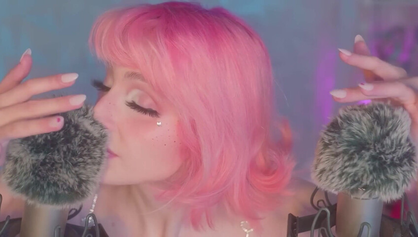 Mewlies ASMR - (Hyper Satisfying) Breathy Inaudibles & Fluffy Ear Attention