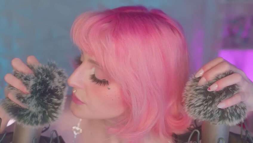 Mewlies ASMR - (Hyper Satisfying) Breathy Inaudibles & Fluffy Ear Attention