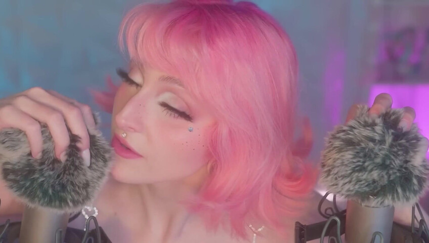 Mewlies ASMR - (Hyper Satisfying) Breathy Inaudibles & Fluffy Ear Attention