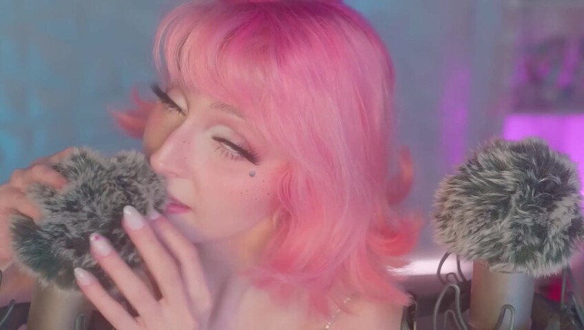 Mewlies ASMR - (Hyper Satisfying) Breathy Inaudibles & Fluffy Ear Attention