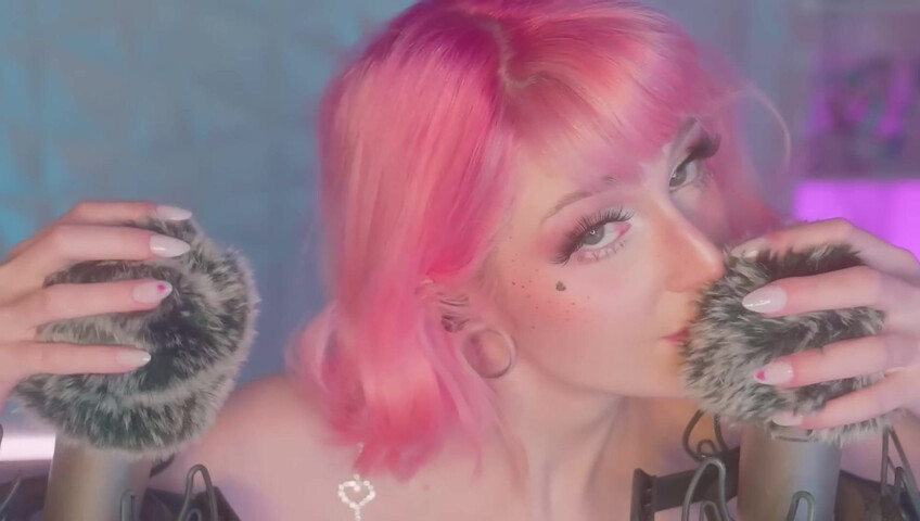 Mewlies ASMR - (Hyper Satisfying) Breathy Inaudibles & Fluffy Ear Attention