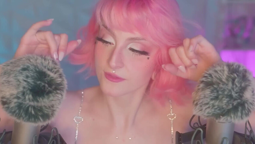 Mewlies ASMR - (Hyper Satisfying) Breathy Inaudibles & Fluffy Ear Attention