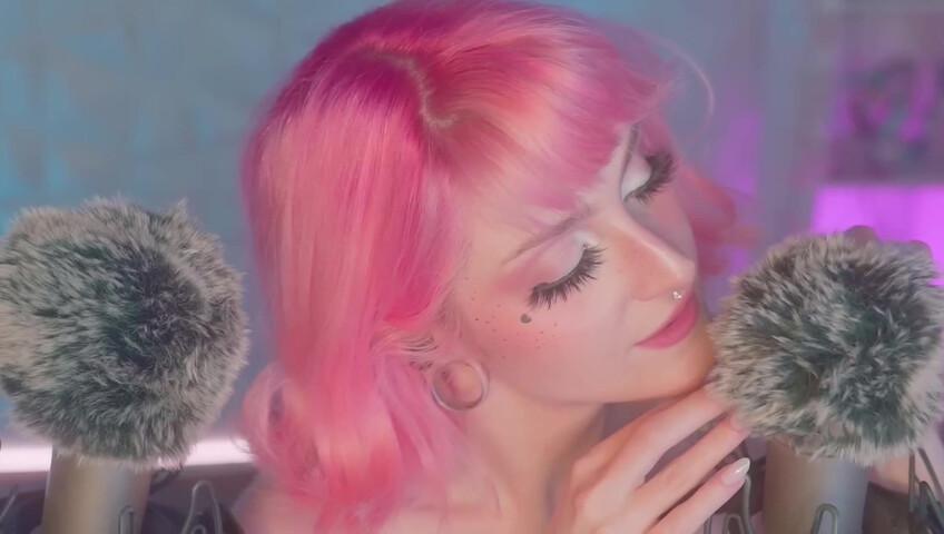 Mewlies ASMR - (Hyper Satisfying) Breathy Inaudibles & Fluffy Ear Attention