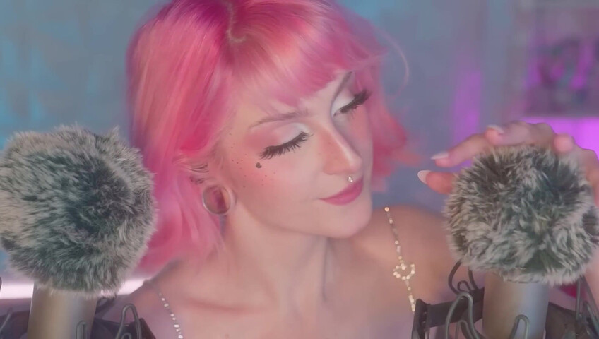 Mewlies ASMR - (Hyper Satisfying) Breathy Inaudibles & Fluffy Ear Attention