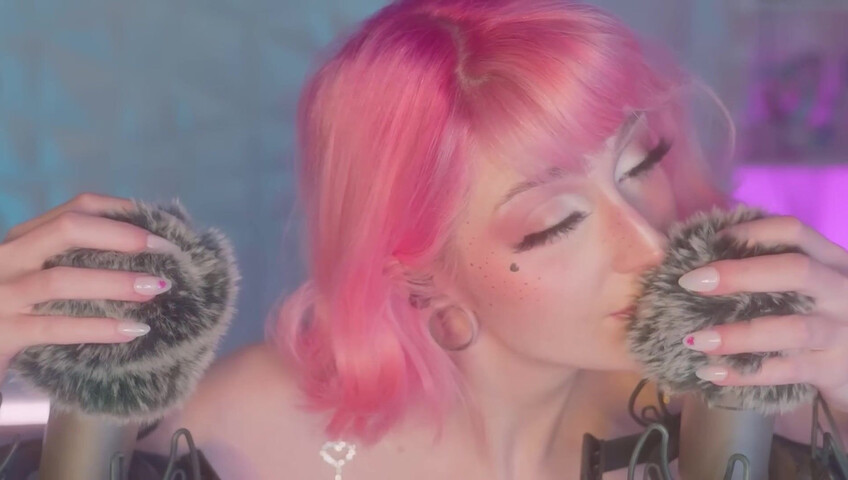 Mewlies ASMR - (Hyper Satisfying) Breathy Inaudibles & Fluffy Ear Attention