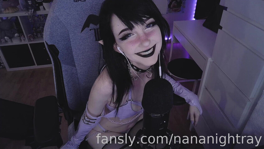 NanaNightRay - Succubus Mic Pumping and Mouth Sounds ASMR