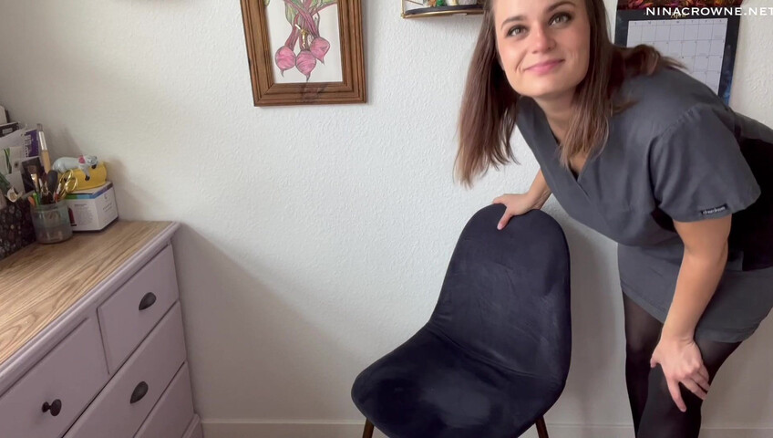 Nina Crowne - Angry Nurse Gloved Handjob