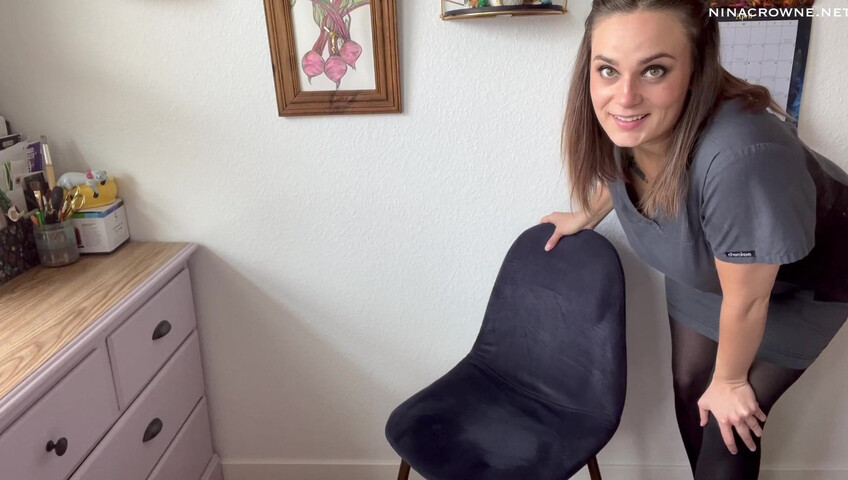 Nina Crowne - Angry Nurse Gloved Handjob