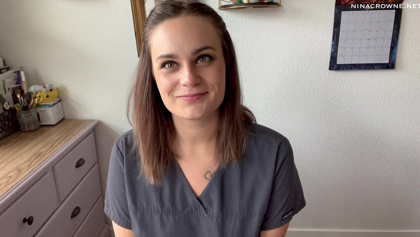 Nina Crowne - Angry Nurse Gloved Handjob