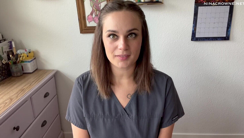 Nina Crowne - Angry Nurse Gloved Handjob