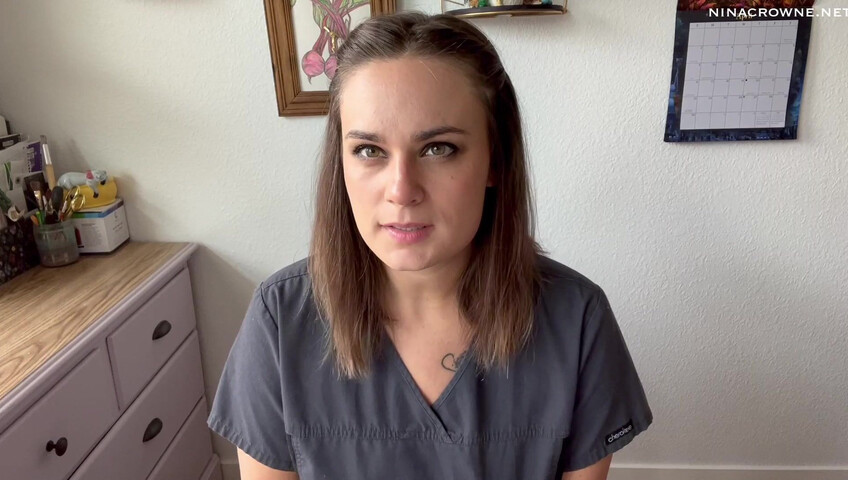 Nina Crowne - Angry Nurse Gloved Handjob