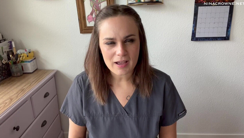 Nina Crowne - Angry Nurse Gloved Handjob