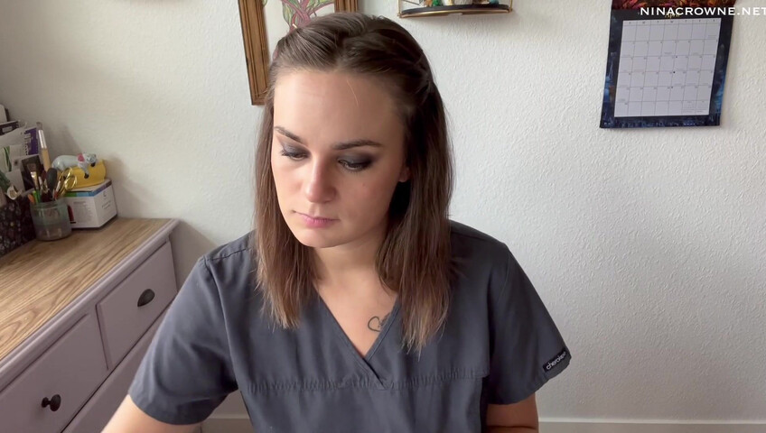 Nina Crowne - Angry Nurse Gloved Handjob