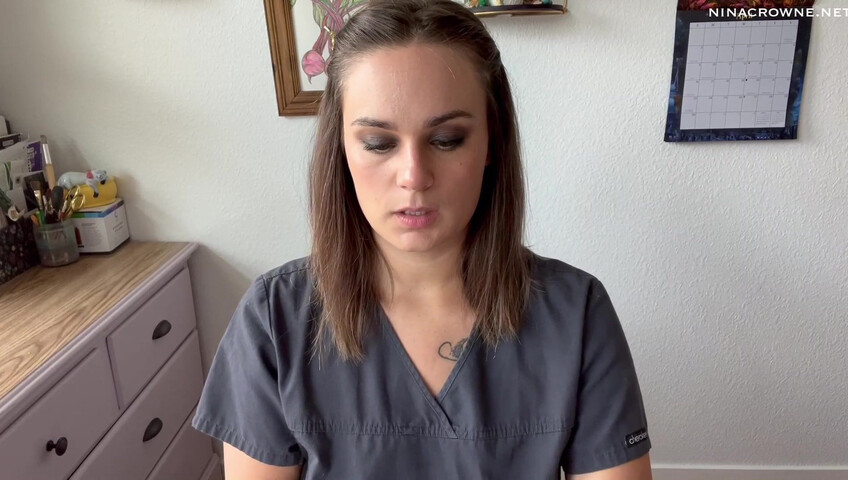 Nina Crowne - Angry Nurse Gloved Handjob