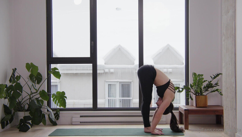 Orenda ASMR - Hot yoga instructor role play - Naked Yoga