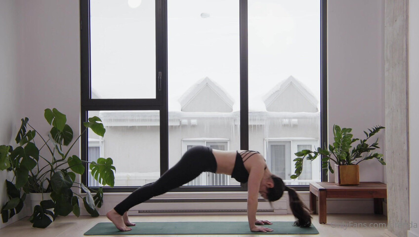 Orenda ASMR - Hot yoga instructor role play - Naked Yoga