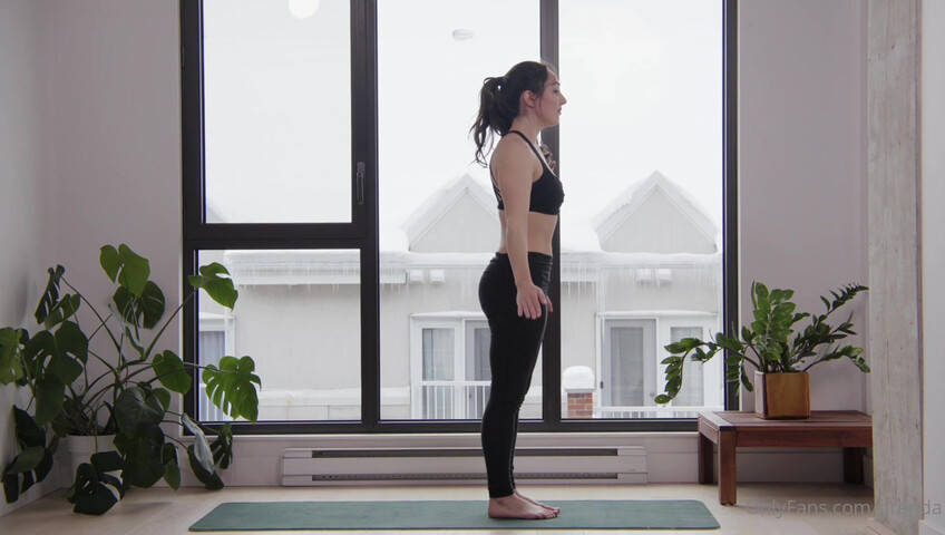 Orenda ASMR - Hot yoga instructor role play - Naked Yoga