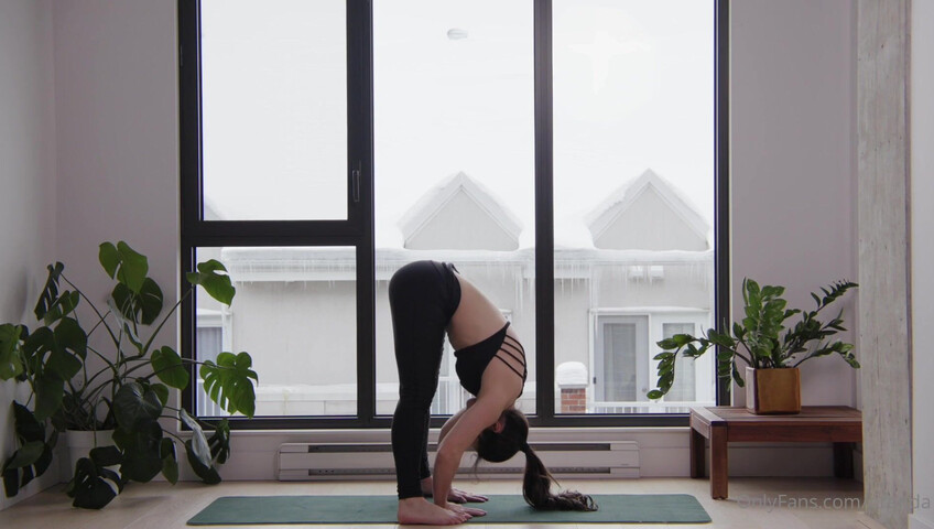 Orenda ASMR - Hot yoga instructor role play - Naked Yoga