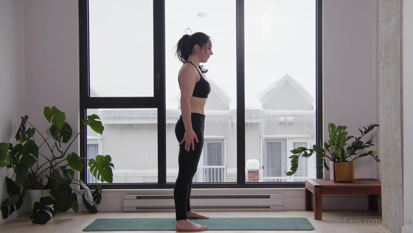 Orenda ASMR - Hot yoga instructor role play - Naked Yoga