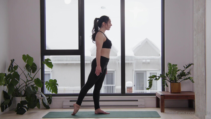 Orenda ASMR - Hot yoga instructor role play - Naked Yoga