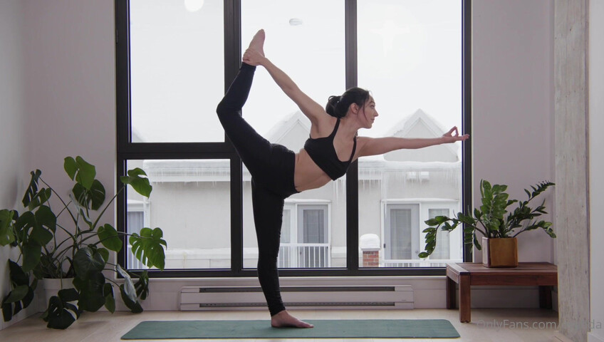 Orenda ASMR - Hot yoga instructor role play - Naked Yoga