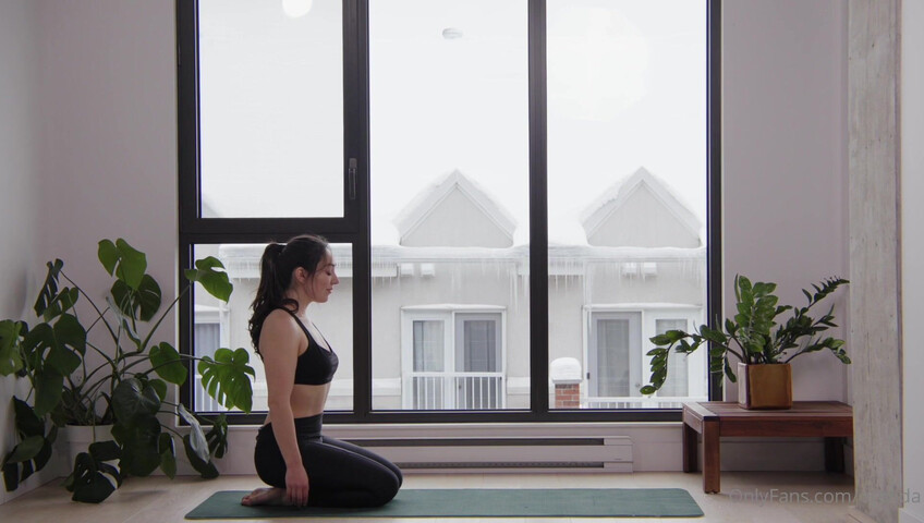 Orenda ASMR - Hot yoga instructor role play - Naked Yoga