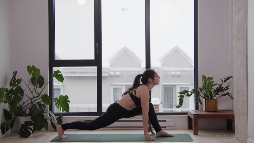 Orenda ASMR - Hot yoga instructor role play - Naked Yoga