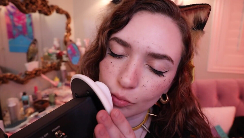 Rose ASMR - Close Up Kitty Kisses