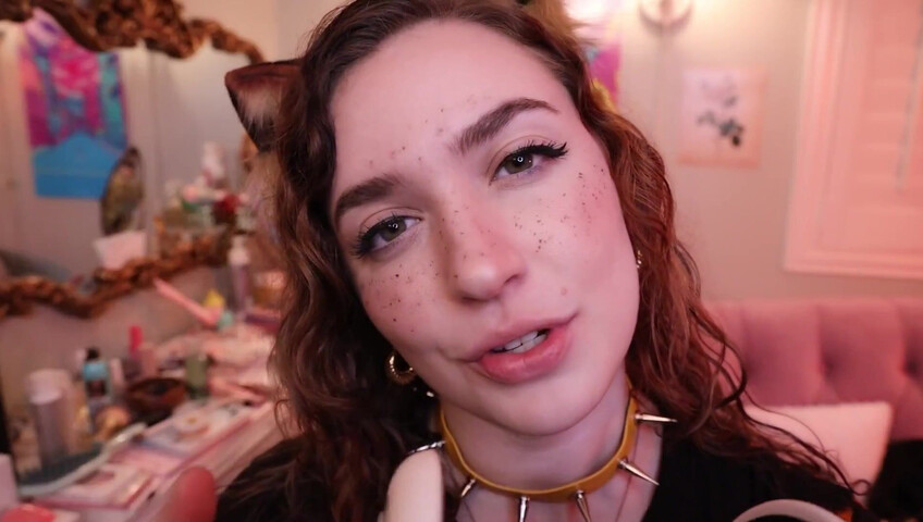 Rose ASMR - Close Up Kitty Kisses