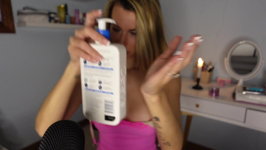 Sabrina Vaz ASMR - Sticky lotion