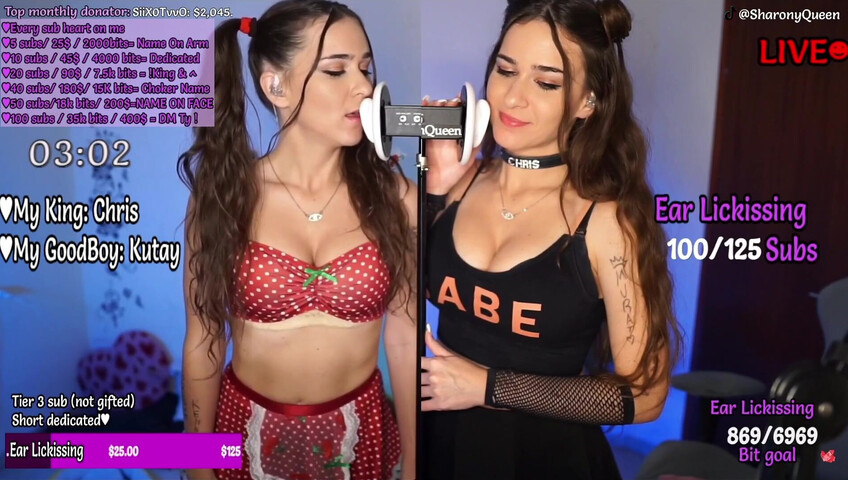 SharonQueen ASMR - Sexy Ear Licking