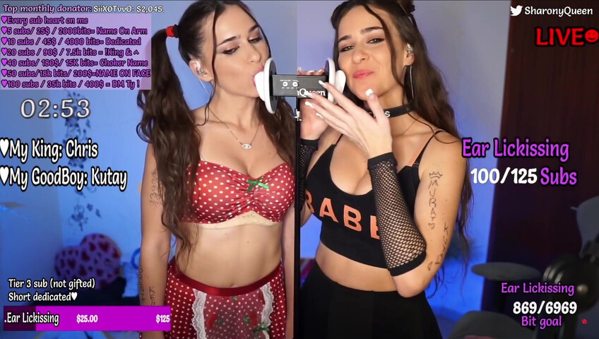 SharonQueen ASMR - Sexy Ear Licking