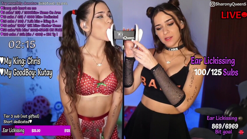 SharonQueen ASMR - Sexy Ear Licking