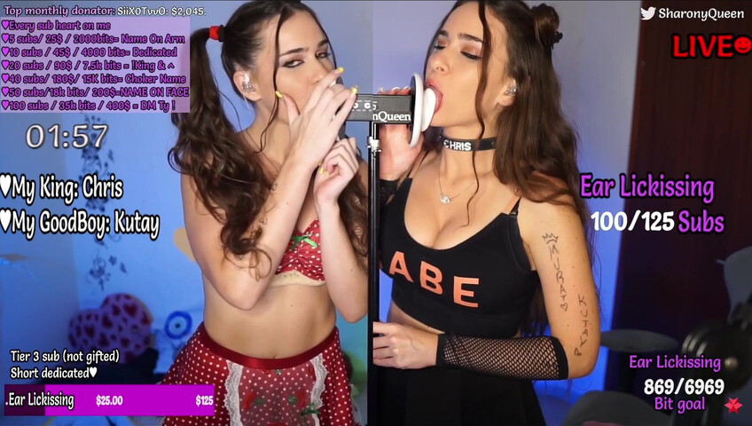 SharonQueen ASMR - Sexy Ear Licking