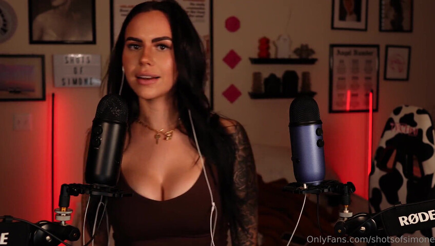 Simone ASMR - Ear to Ear Countdown JOI