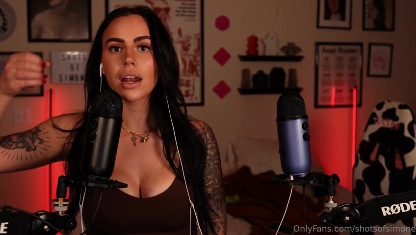 Simone ASMR - Ear to Ear Countdown JOI