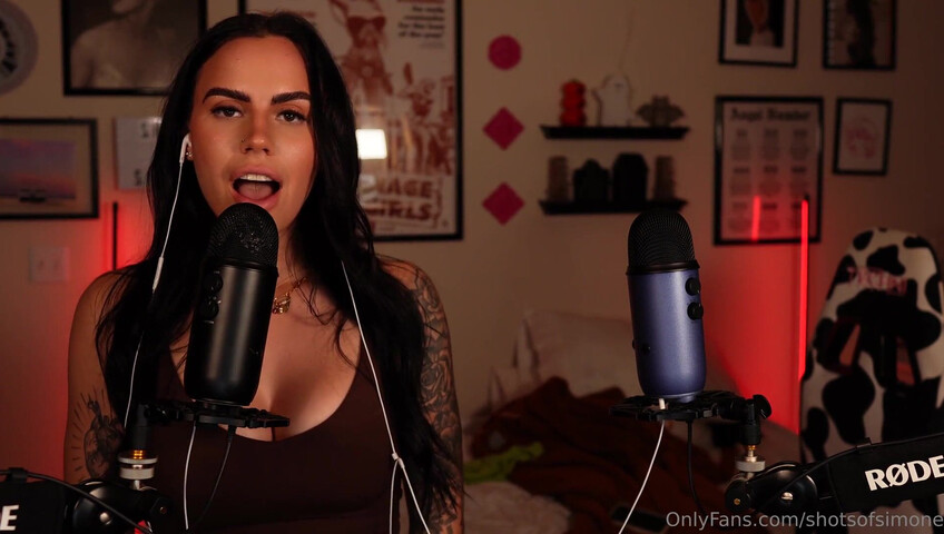 Simone ASMR - Ear to Ear Countdown JOI