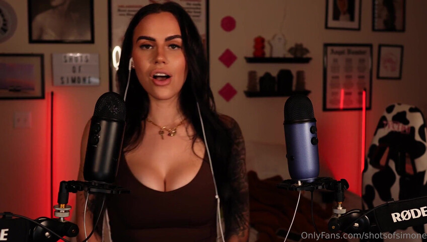 Simone ASMR - Ear to Ear Countdown JOI
