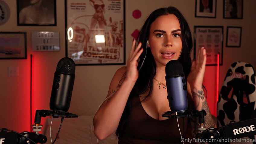 Simone ASMR - Ear to Ear Countdown JOI