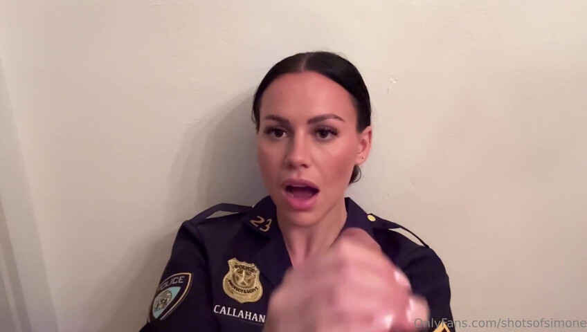 Simone ASMR Officer inspects Your Dick joi