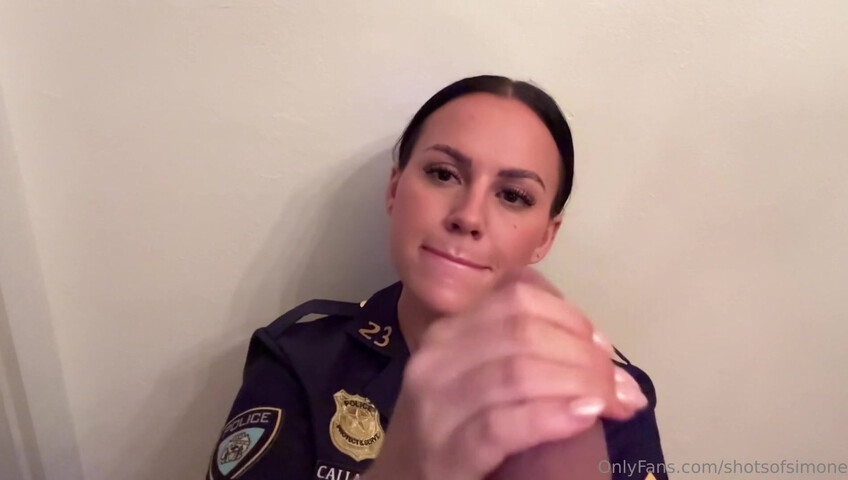 Simone ASMR Officer inspects Your Dick joi